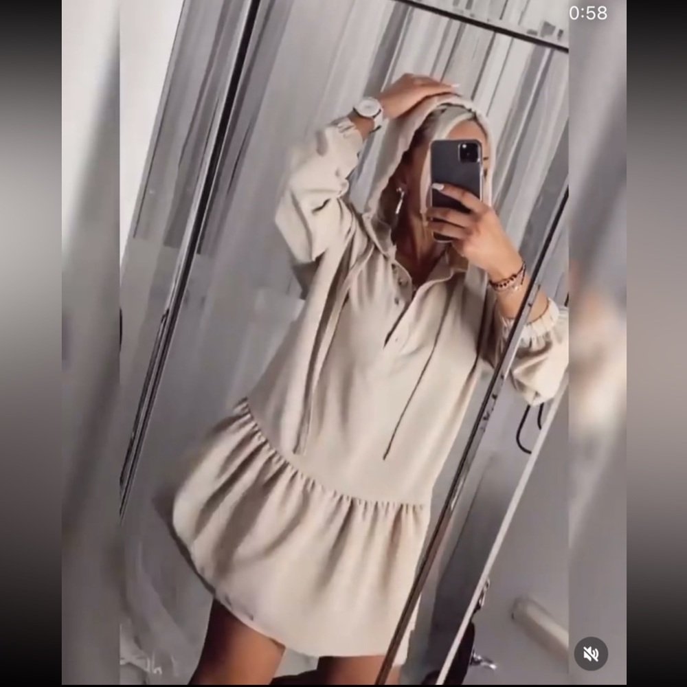 Brand new flare hooded women dress